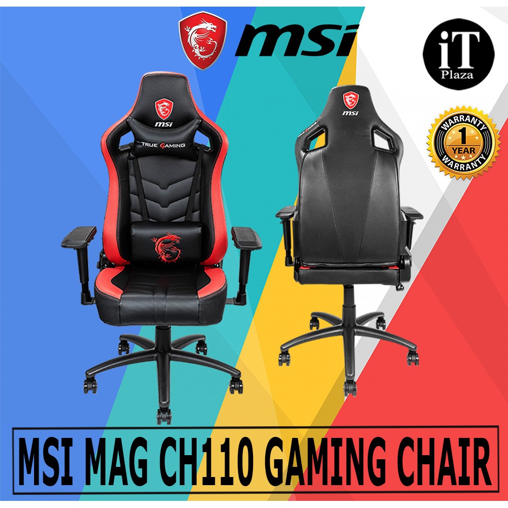 Msi Mag Ch110 Gaming Chair 1 Year Warranty Shopee Malaysia