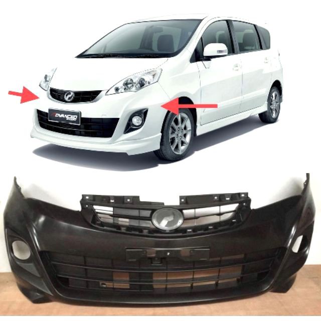 Perodua Alza (2014 Facelift Model) Standard Front Bumper Polypropylene PP Plastic Body betong