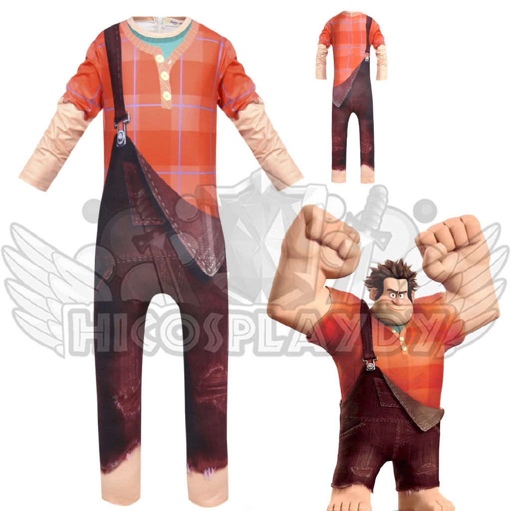 hiCosplaydy Wreck-It Ralph Jumpsuit Cosplay
