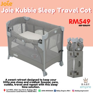 joie kubbie daydreamer napper foggy travel cot