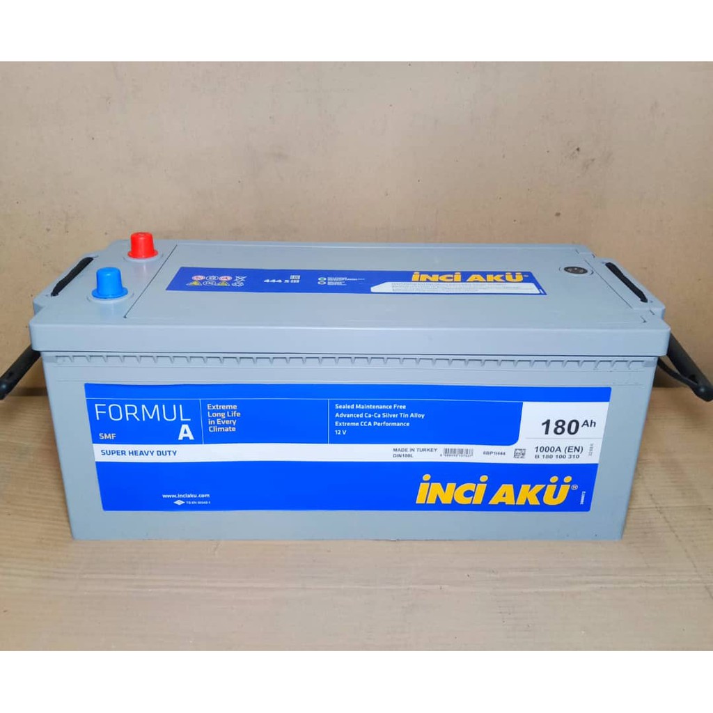 DIN B 180ah (N150) Inci Aku Maintenance Free Truck Battery | Shopee ...