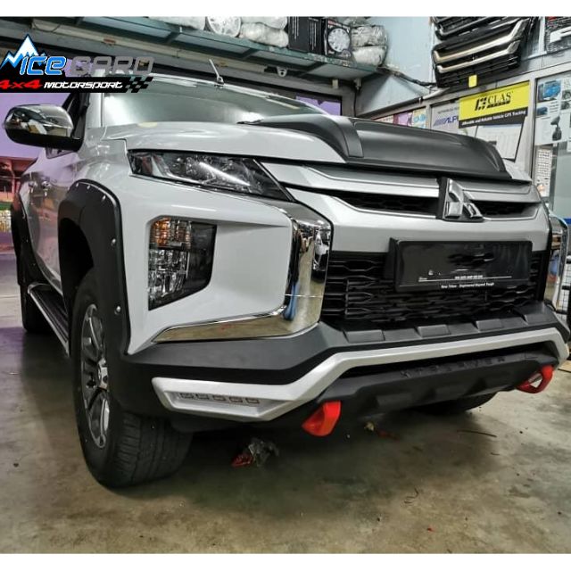 Mitsubishi Triton 2019 Xtreamer Edition Front Bumper Guard Shopee Malaysia