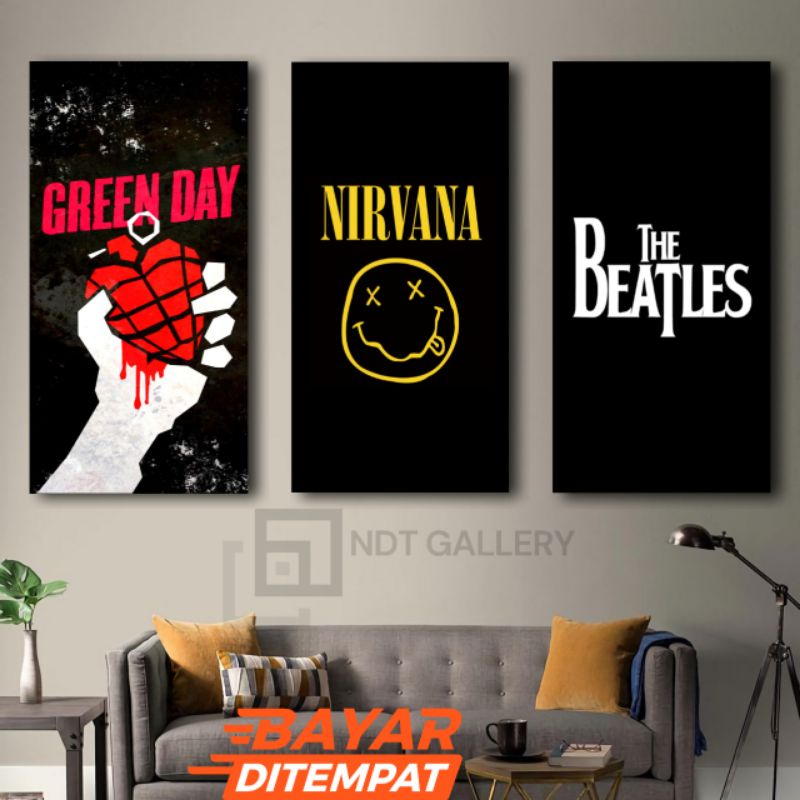 HIASAN DINDING Ndt[15x30] Wall Decoration Band Legend Poster Metal Music Display Nirvana Aesthetic Room