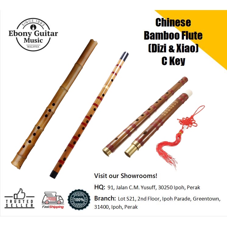 Chinese Bamboo Flute Dizi / Xiao Traditional Music Instrument in c key Shopee Malaysia