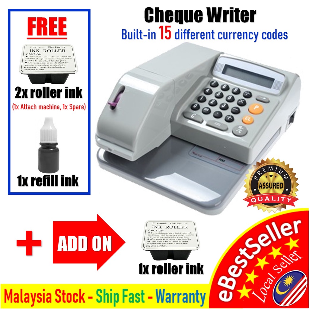 Multi Currency Cheque Writer MCEC310 Check Writer Cheque Printer