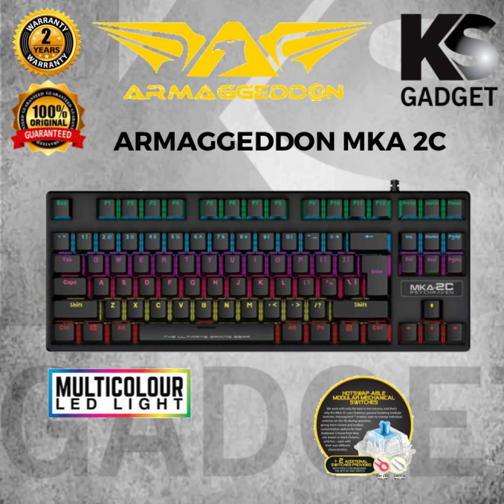 Armaggeddon MKA 2C Mechanical Blue Switch Gaming Keyboard | Shopee Malaysia