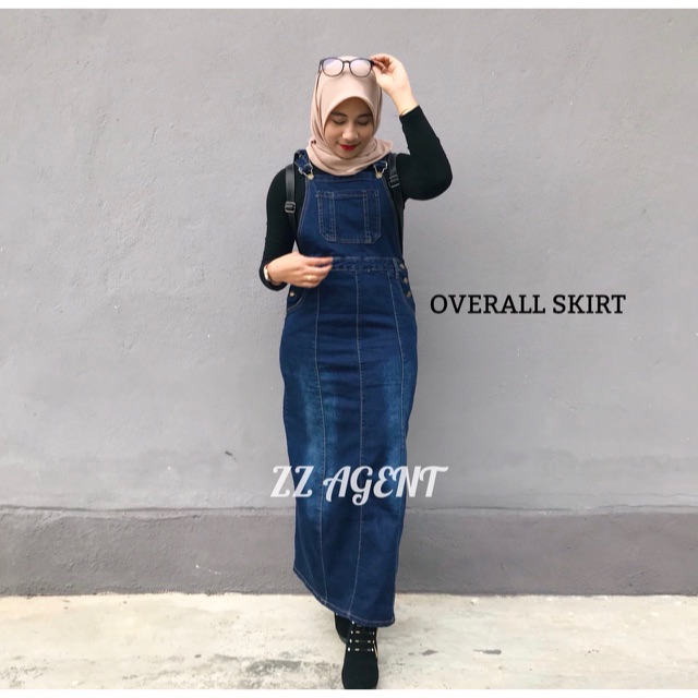 overall jeans skirt