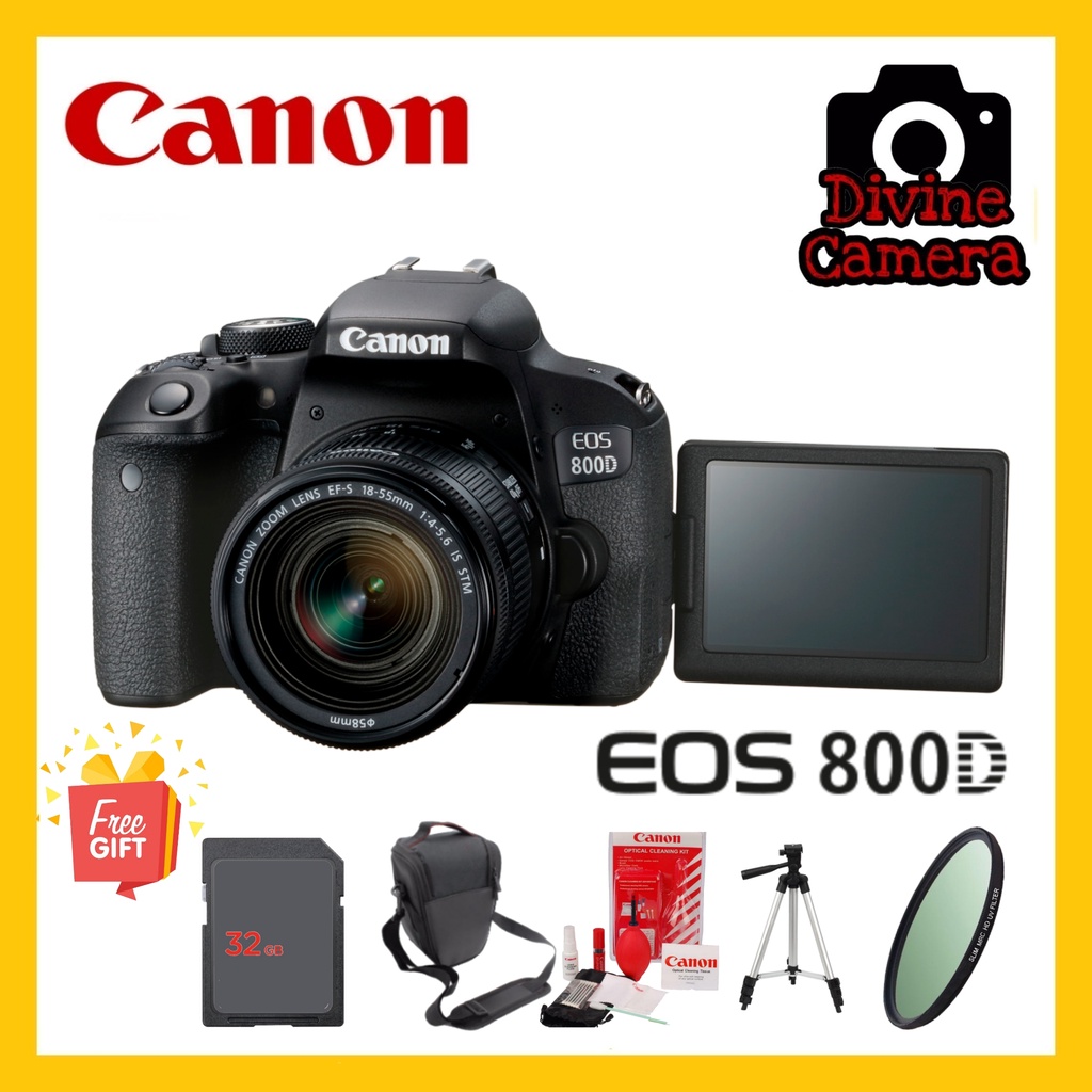 Canon EOS 800D DSLR Camera with 18-55mm Lens EOS 800D Kit (EF S18-55mm ...