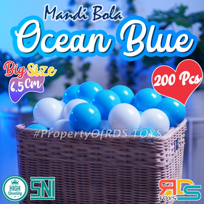 PUTIH Blue And White Kids Bath Ball Toy Fill 200 Pcs Dragonball Premium Kids Bath Ball_88