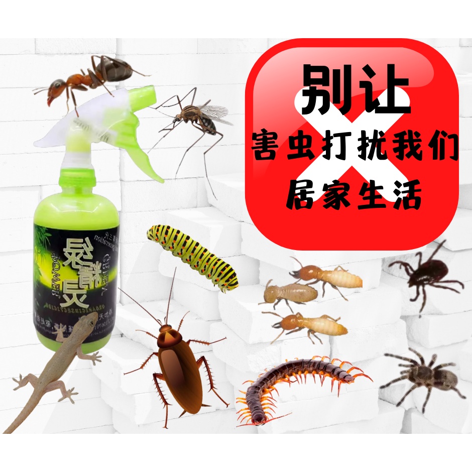 power green Insects, ants, geckos, cockroaches, plant pests, fleas, full-grown insects 绿精灵酵素驱虫液 天然 针对虫类 蚂蚁 壁虎 蟑螂 植物害虫 跳蚤