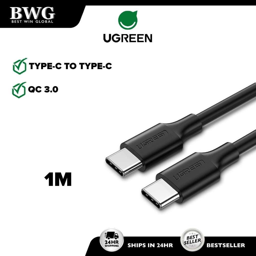 UGREEN USB Type C To USB C Cable PD 60W 3A Quick Charge 3.0 Fast