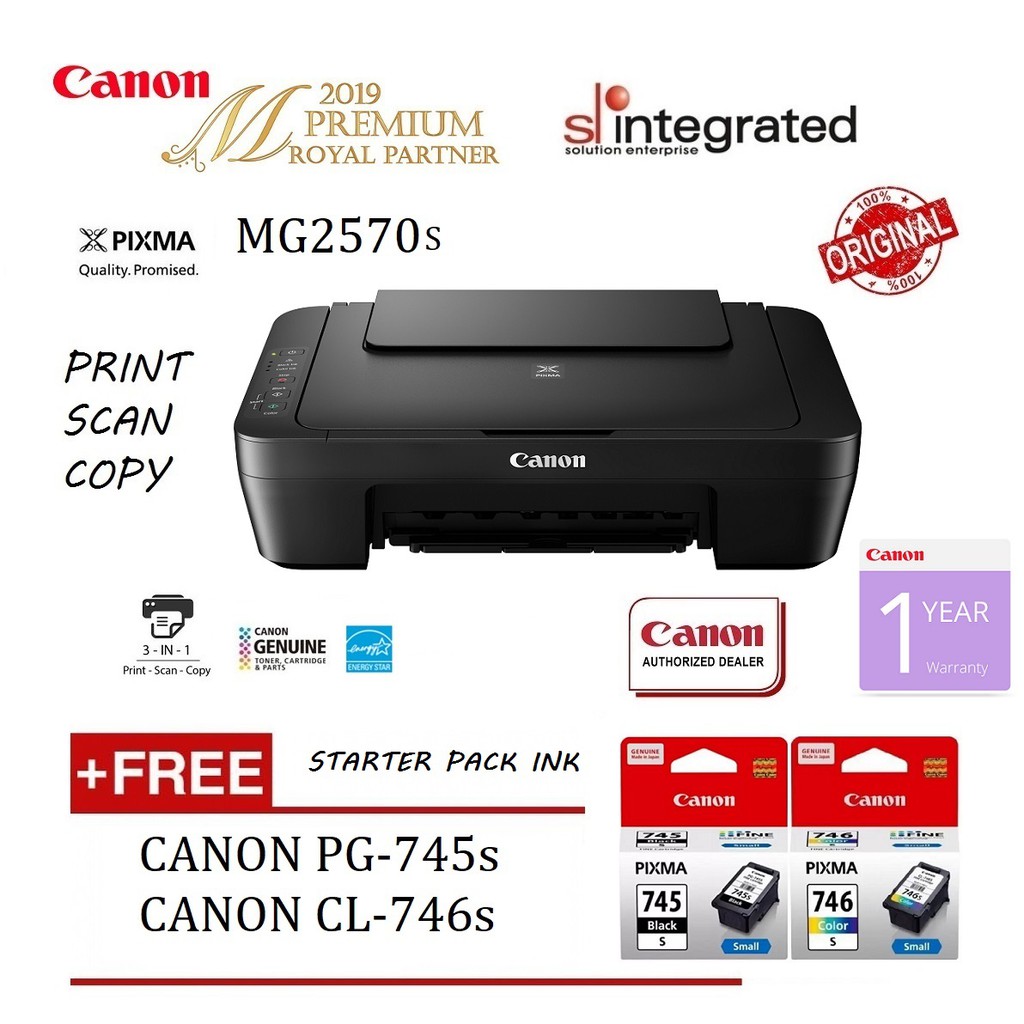 canon pixma mg2570s all in one printer print scan copy