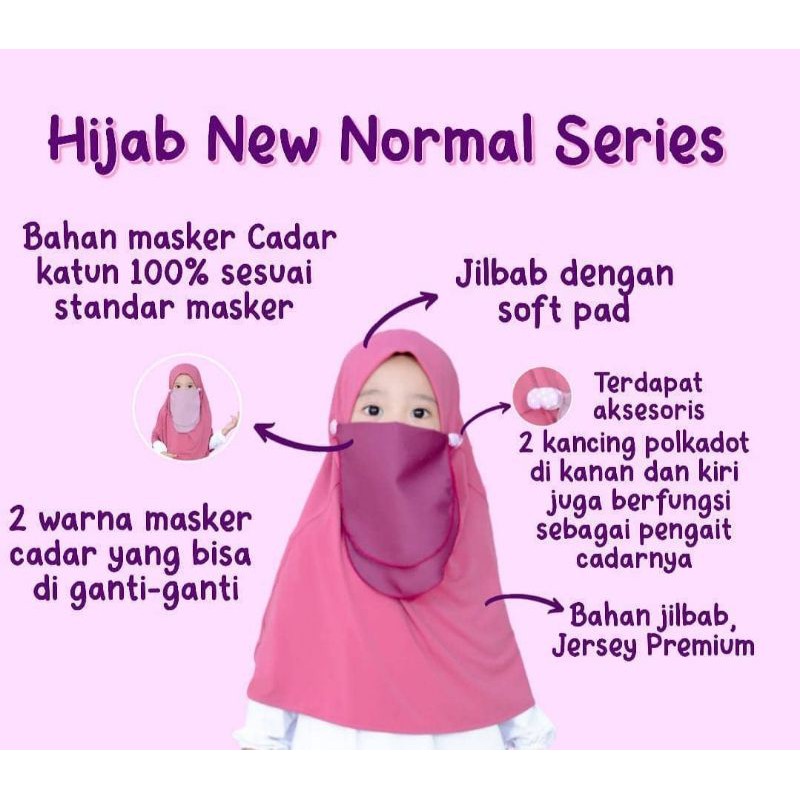 Hijab New Normal Hijab Children Veil Masks | Shopee Malaysia