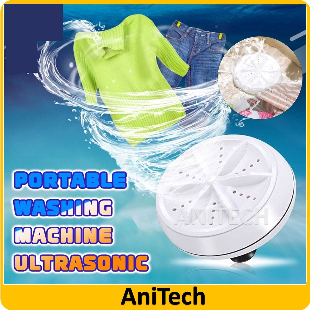 Ultrasonic Turbo Washing Machine Portable lazy laundry Travel Washer Whirlwasher Turbine Mini Mesin Basuh Moden 超声波涡轮洗衣机