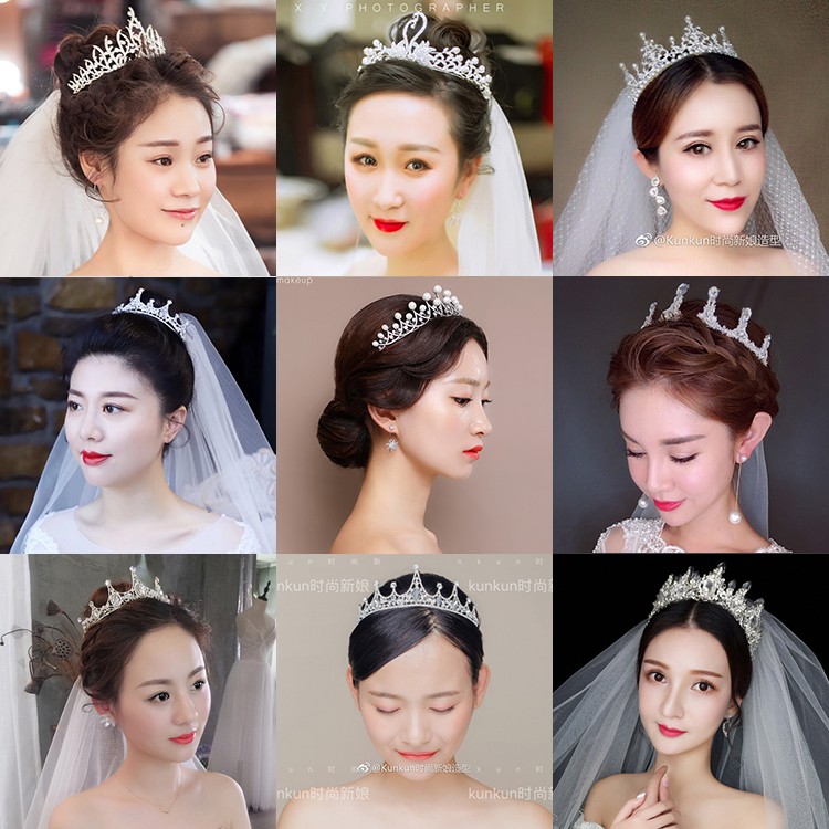 2018 New Crown Tiara Bridal Jewelry Japanese And Korean Style