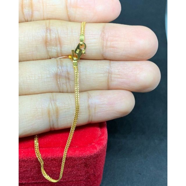 Rantai Tangan Mesin Double Padu Tanpa Daun Emas 916 Shopee Malaysia