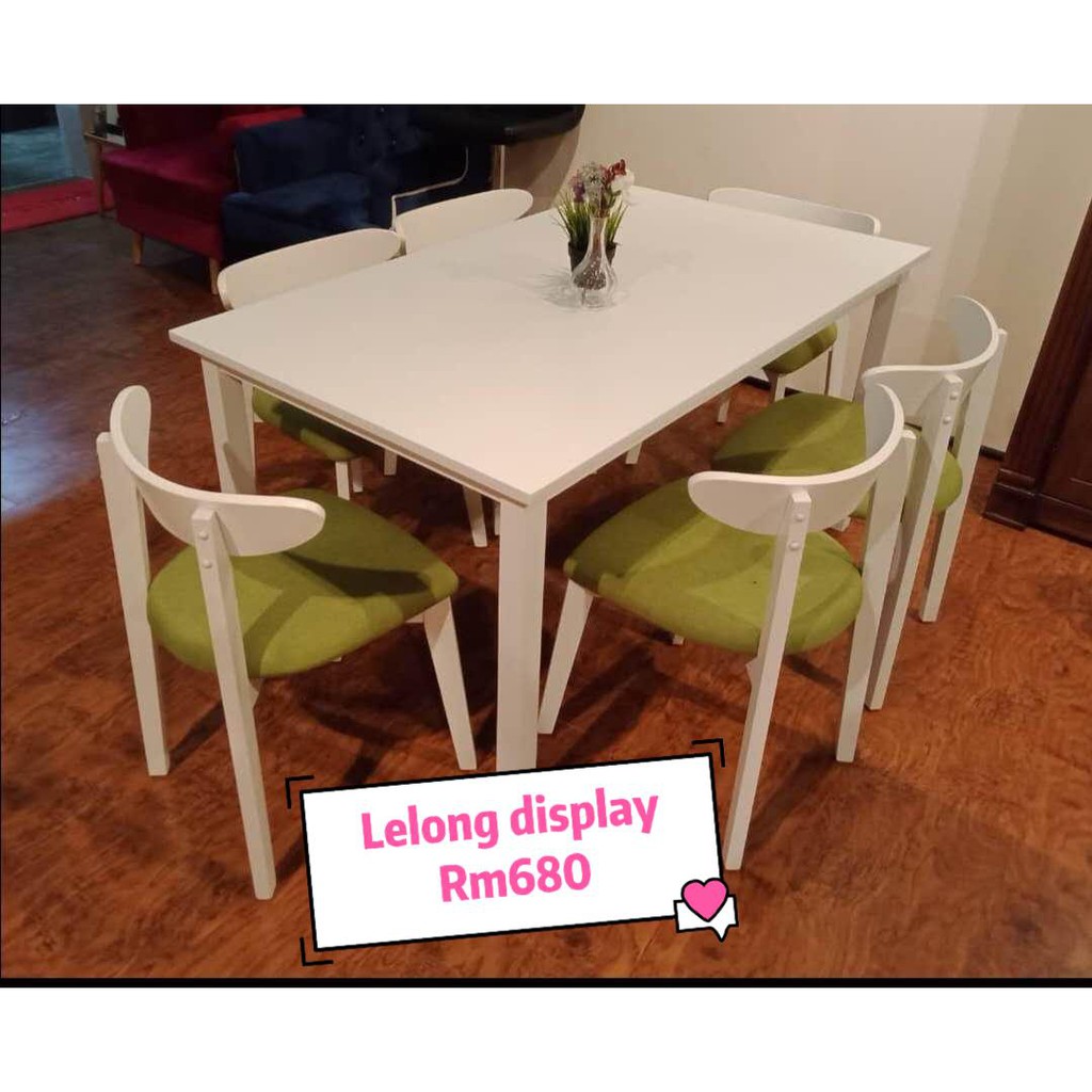  1 6 DINING SET  MEJA  MAKAN  Shopee Malaysia