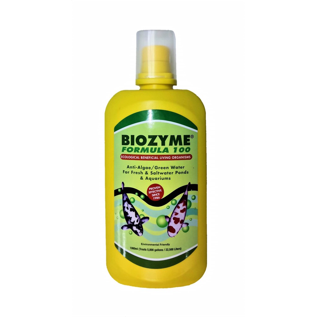 BIOZYME Formula 100 [AntiAlgae/ Green Water Treatment] 1 Litre for