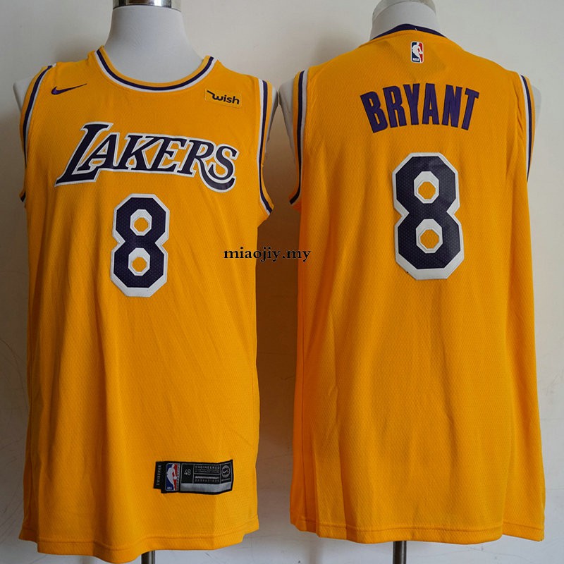 kobe bryant yellow 8 jersey