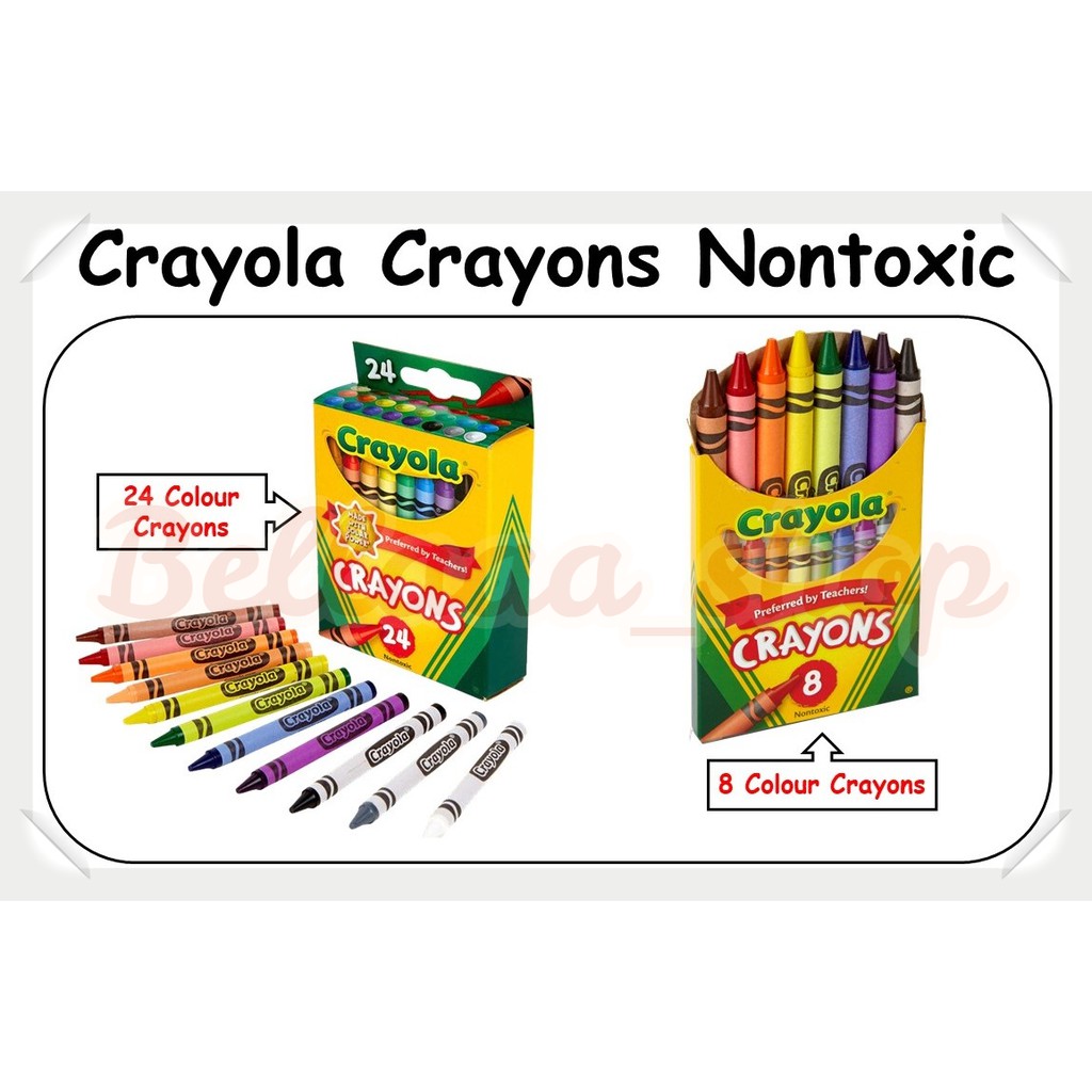 Crayola Color Crayons Nontoxic (8 Colour / 24 Colour) | Shopee Malaysia