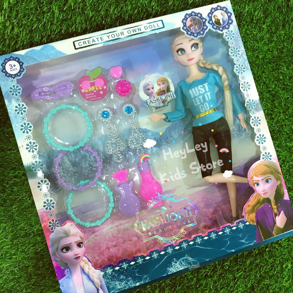 frozen barbie doll set