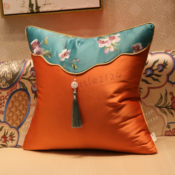 ✨Chinese Pillow / Sofa Cushion / Chinese Embroidery / Embroidered Pillow / Living Room / Pillow Cover / Lumbar Pillow