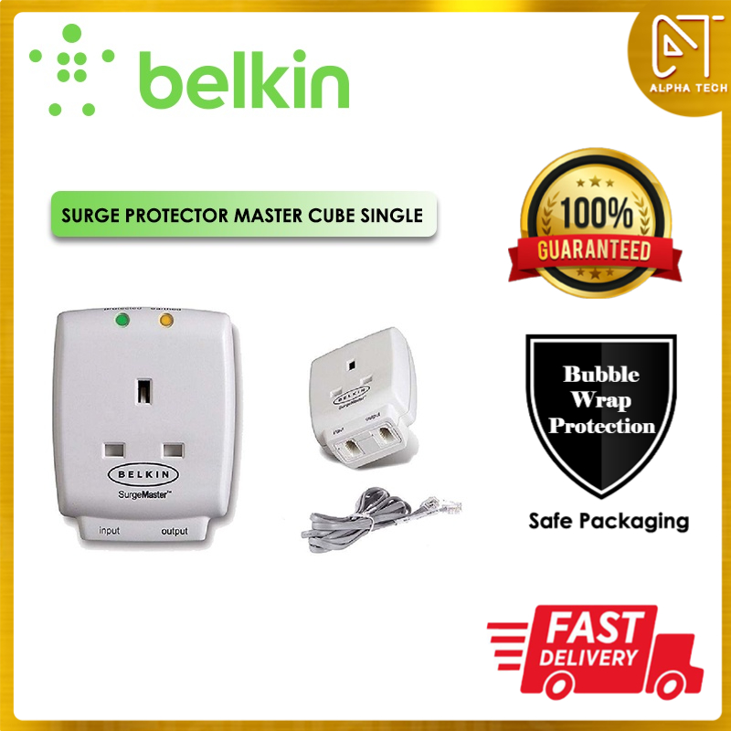 BELKIN F9H110VSACW SINGLE MASTER PLUG CUBE THUNDER EXTENSION SOCKET ...