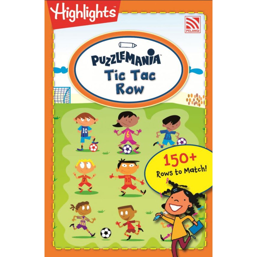 儿童益智游戏小本益智游戏书（英文）HIGHLIGHTS PUZZLEMANIA SPOT THE MATCH A MESS OF MAZES  WACKY WORD FIND TIC TAC ROW LOGIC ORANGE橙色| Shopee Malaysia