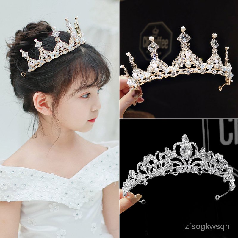 Birthday Crown Girls Headdress Children's Princess Crown Girl's Hairpin  Headband Little Girl Hair Accessories Korean Hea | Shopee Malaysia