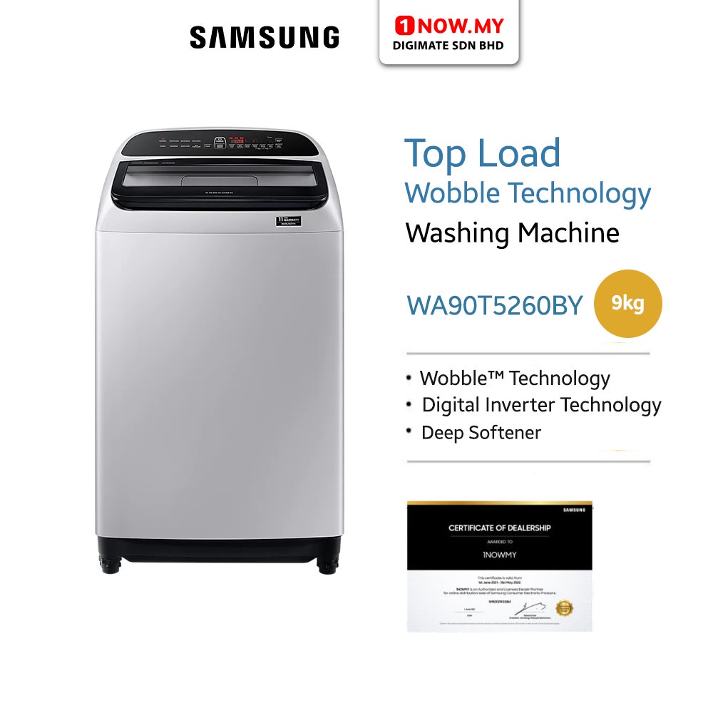SAMSUNG 9KG Top Load Washer WA90T5260BY (Wobble Technology) Shopee Malaysia