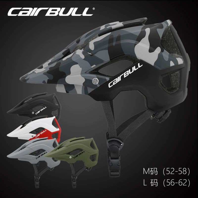 Cycling Helmet Cairbull MTB Road Mountain Bike Helmet Downhill Safety MTB Bicycle Helmet Size adjustable M(54-58cm) L(5