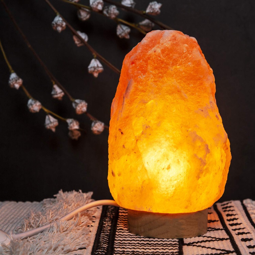 Salt Lamp,Himalayan Sea Salt Lamps,Pink Crystal Large Salt