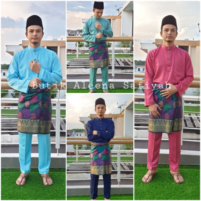 CLEARANCE SALE! Baju Melayu Cekak Musang Regular Fit Tanpa Pesak 