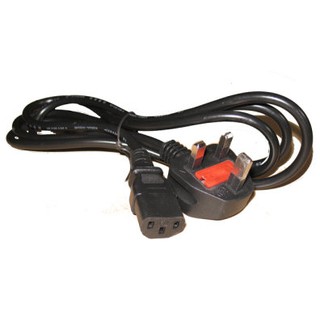 1.5M 3 Prong Power Cord Cable with 13A Fuse for Desktop PC