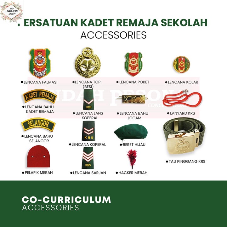 Kadet Sekolah Remaja ( K.R.S ) Aksesori Sekolah | Shopee Malaysia