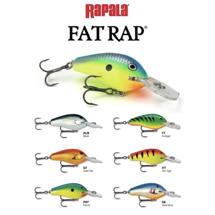 RFR-5  CHB rapala rattlin fat rap fishing lure