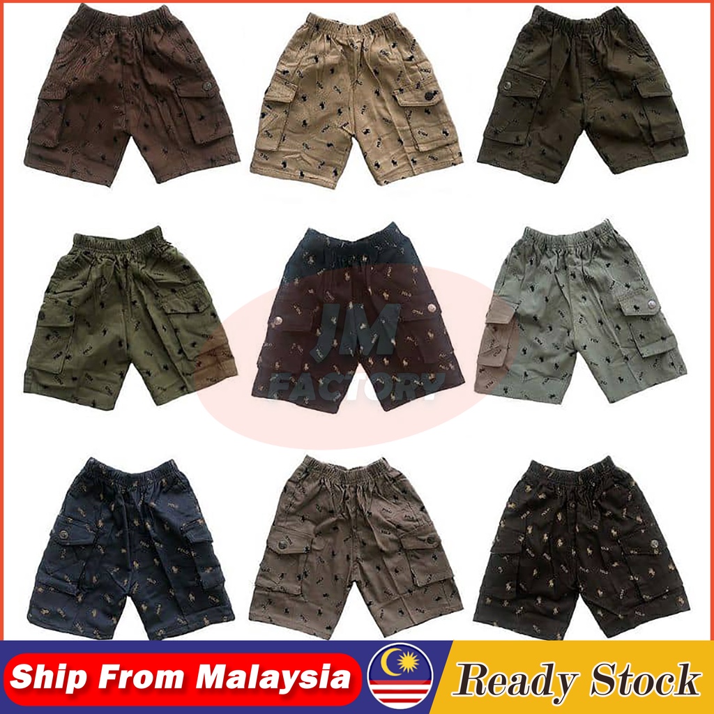 (HARGA BORONG) POLO BOY SHORT PANTS DOUBLE POCKET(SELUAR PENDEK BUDAK