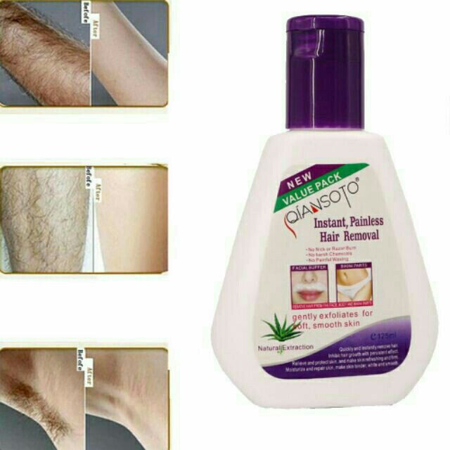 Qiansoto Hair Removal Cream Krim Buang Bulu Shopee Malaysia