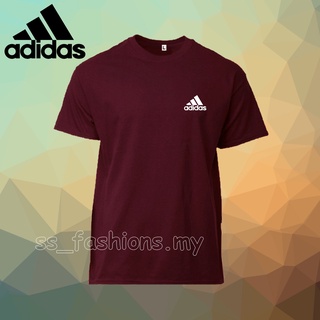 [Ready Stock] Adidas Logo Solid Tee Plain 100% Cotton Unisex Men Women Short Sleeve Round Neck T-Shirt