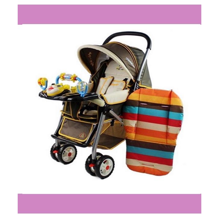 [Ready Stock] Waterproof Rainbow Baby Car Seat Pad Padding Stroller