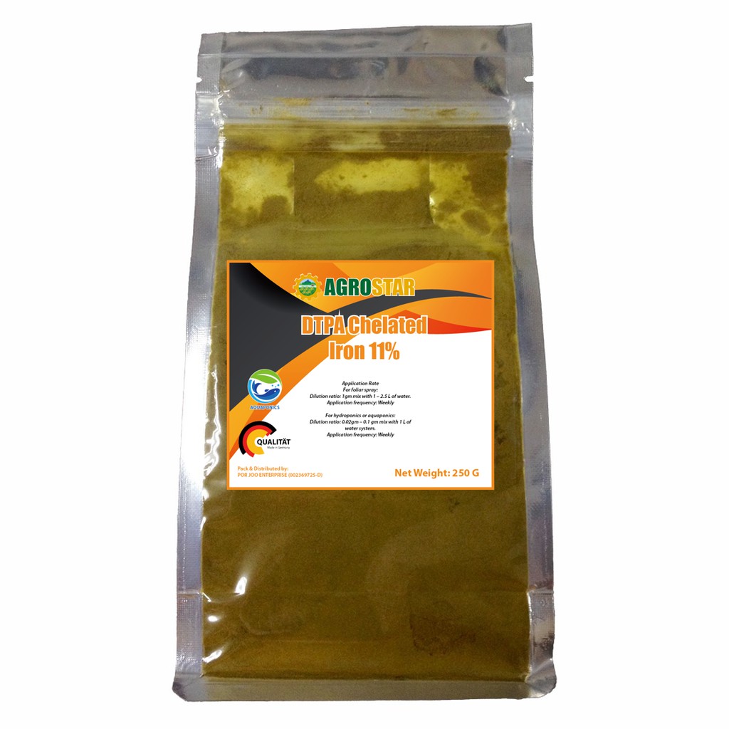 DTPA Fe 11% suitabe for Hydroponics and Aquaponics | Shopee Malaysia