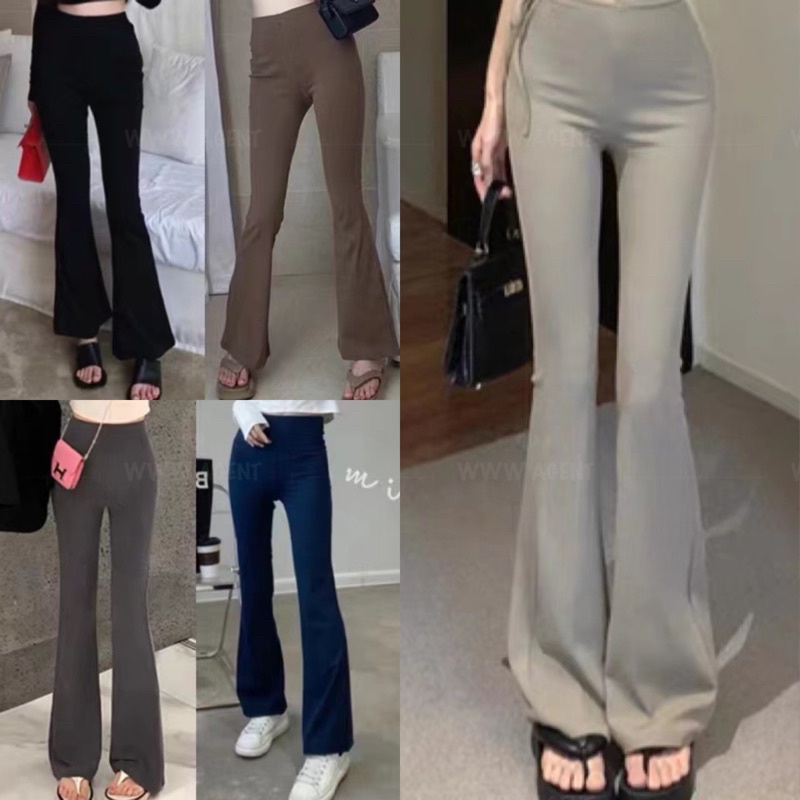 Bootcut Palazzo knitted rm14 seluar bootcut pants flare leg legging