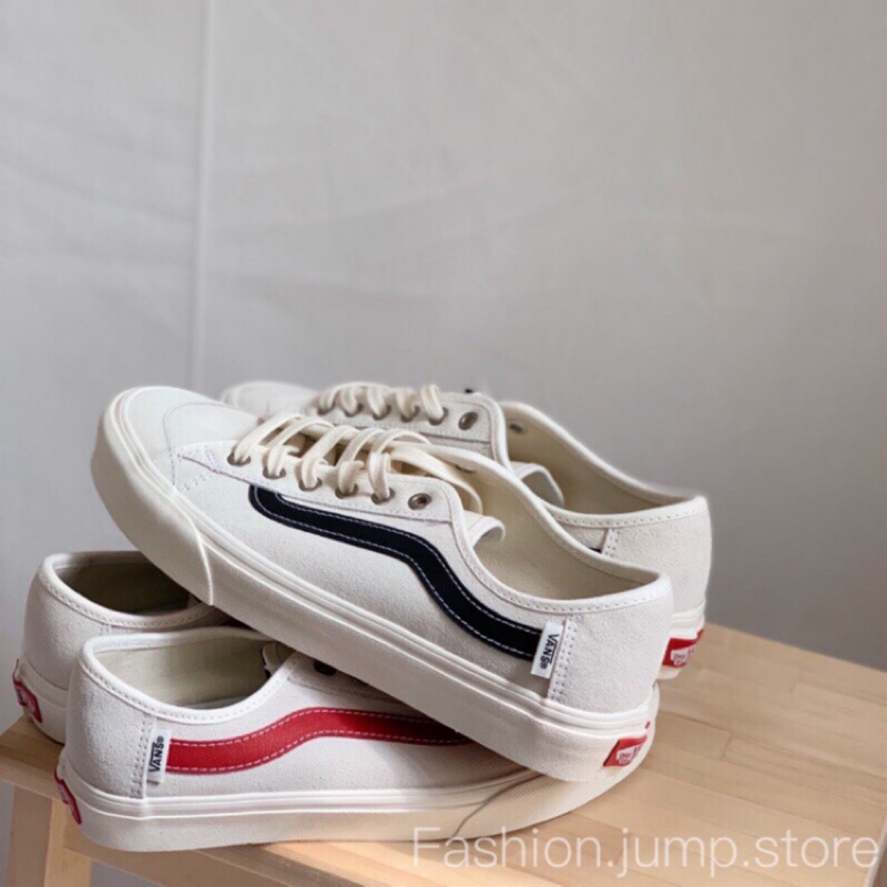 vans black ball white red