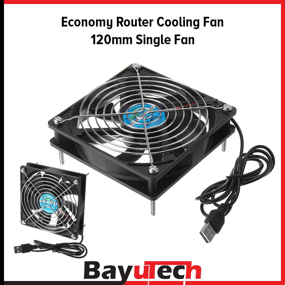120mm Single Cooling Fan External Cooler Stand For Router / Modem / TV