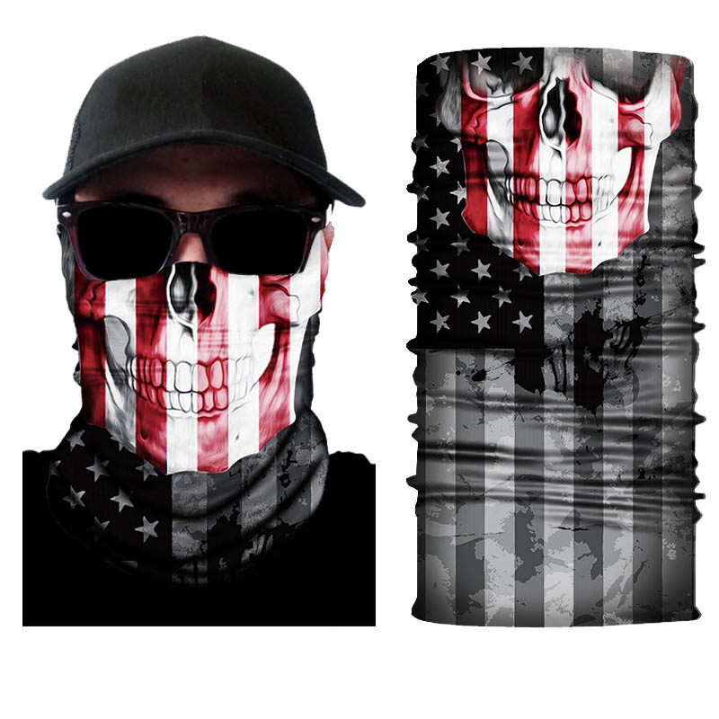 Summer Windproof UV/Dust Protection Half Face Cover Balaclava for Motorcycle CyclingBlue XXD Bandana Snoods for Men Women Multifunctional Headwear Neck Gaiter Tube Scarf with Earloop 