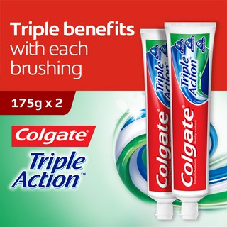 Colgate Triple Action Toothpaste Valuepack 175g x 2 