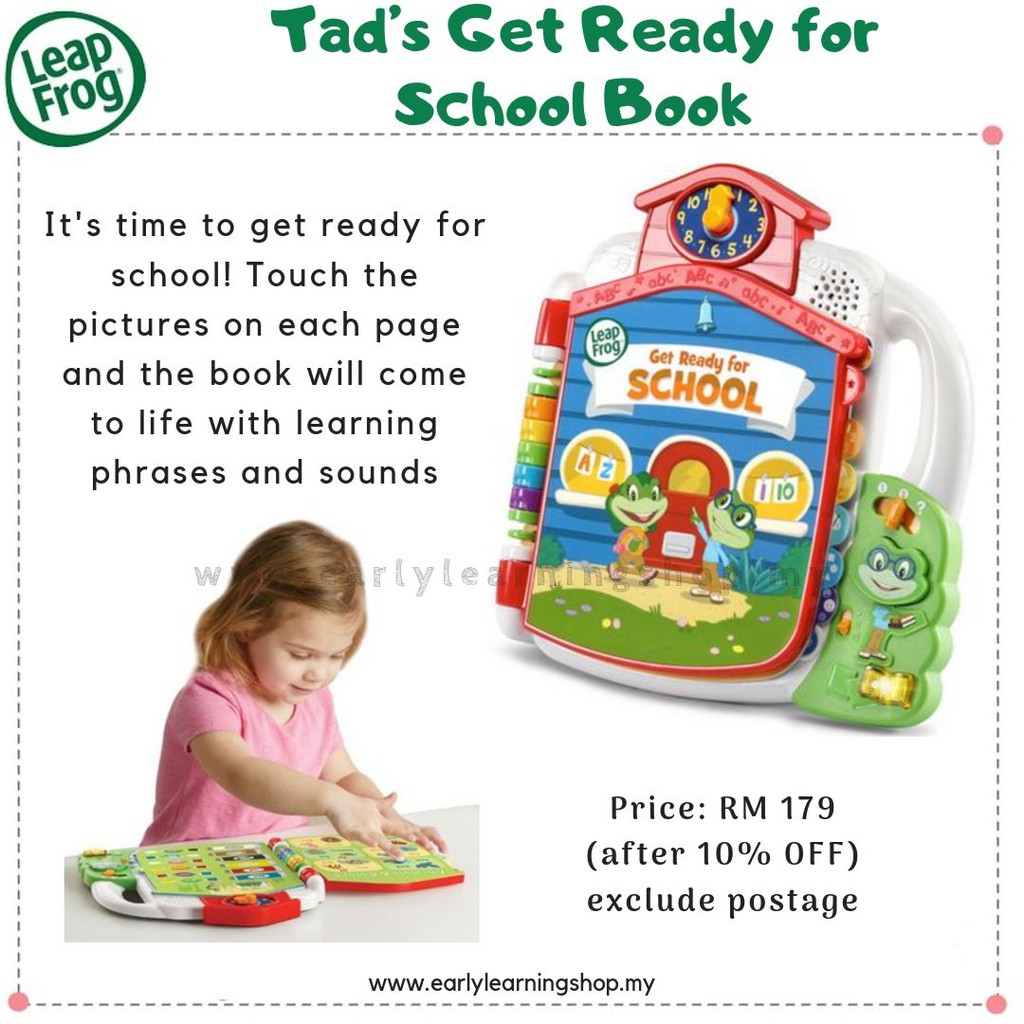 Leapfrog Tad S Get Ready For School Book Shopee Malaysia