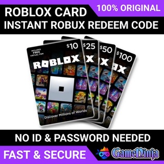 🔥 SALE Roblox Gift Card No Password Needed $5 (450/440R) - $50 (4950/4620R) Robux Murah Instant Robux