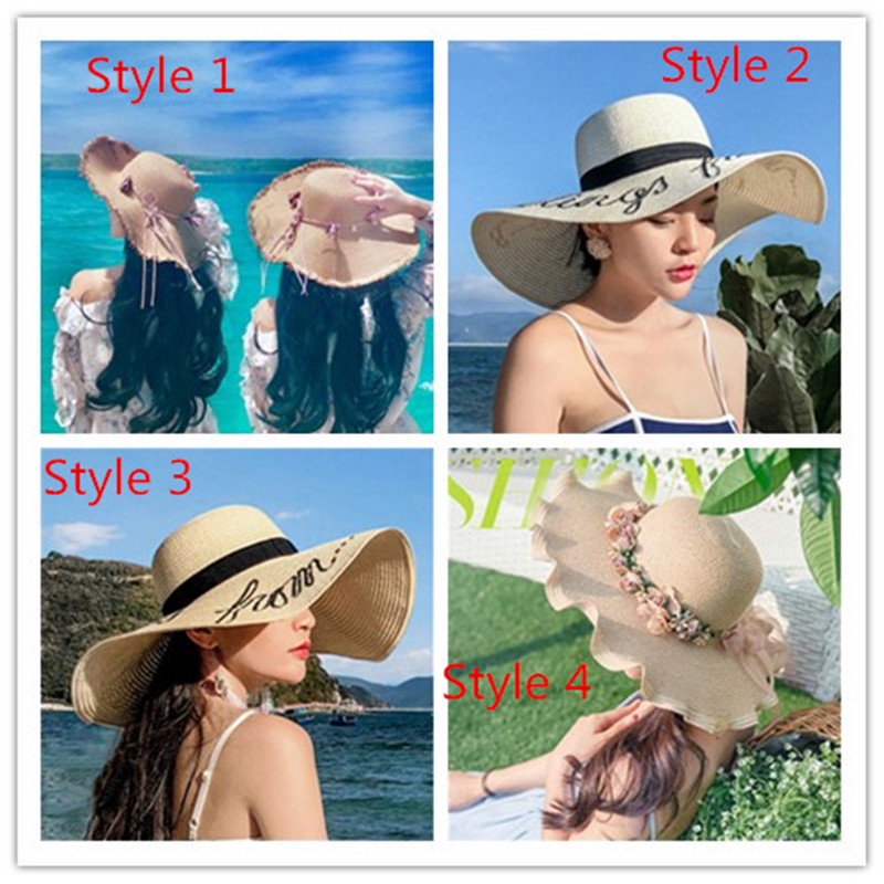 Summer Wide Brim Straw Hats Big Sun Hats For Women UV, 42% OFF