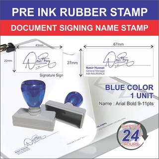 Document Signing Name Stamp / Signature Chop / Self Ink Rubber Stamp ...